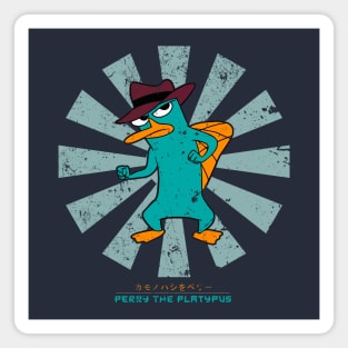 Perry The Platypus Retro Japanese Magnet